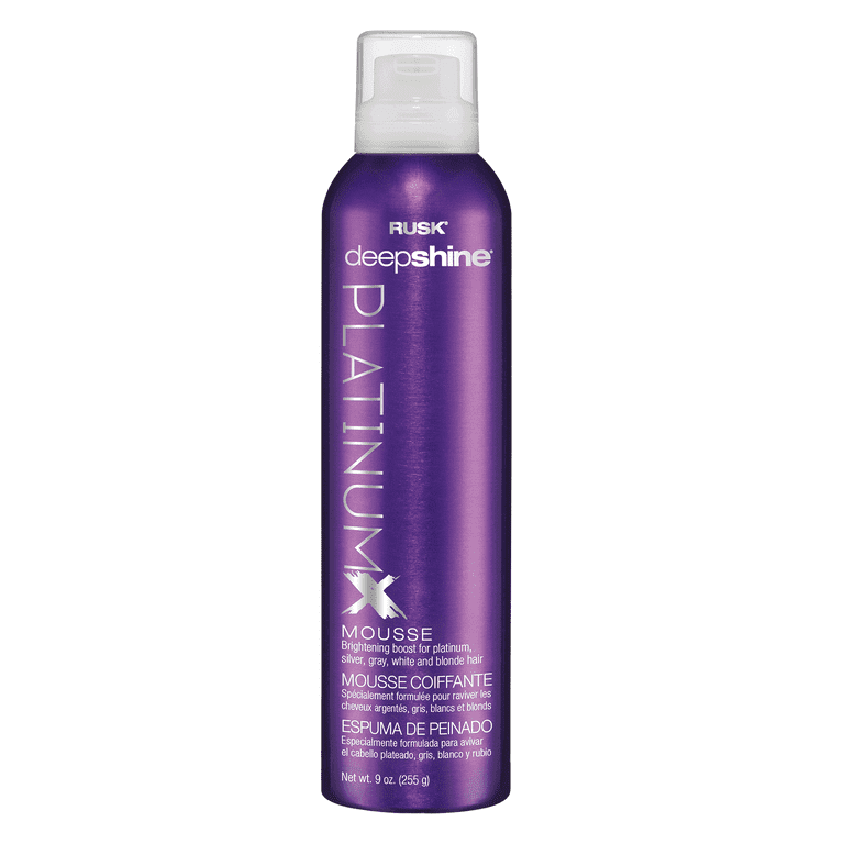 RUSK Deep Shine PLATINUMX Mousse (9oz)