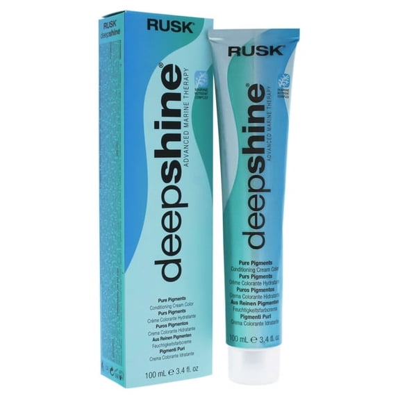 Rusk Deepshine Pure Pigments Conditioning Cream Color - 5.8CH Light Chocolate Brown Hair Color 3.4 oz