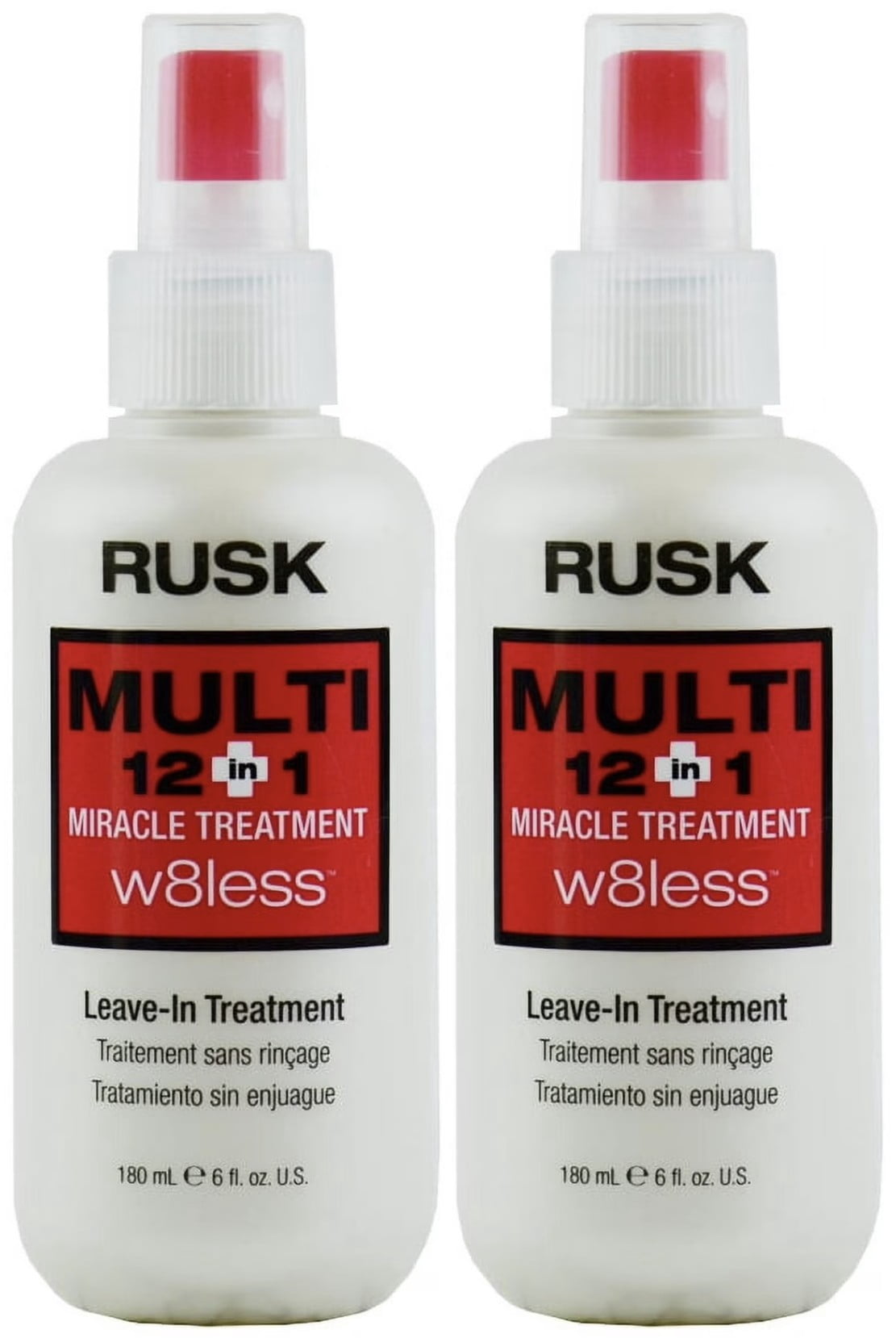 Rusk Multi 12-in-1 Miracle Treatment W8less Leave-In Treatment, 6 oz (Pack of 2)