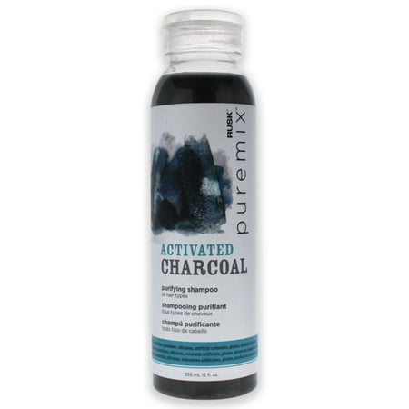 Rusk Puremix Activated Charcoal Purifying Shampoo 12 oz