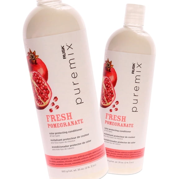 Rusk Puremix Fresh Pomegranate Color Protecting Conditioner for Unisex 35 oz - Pack of 2