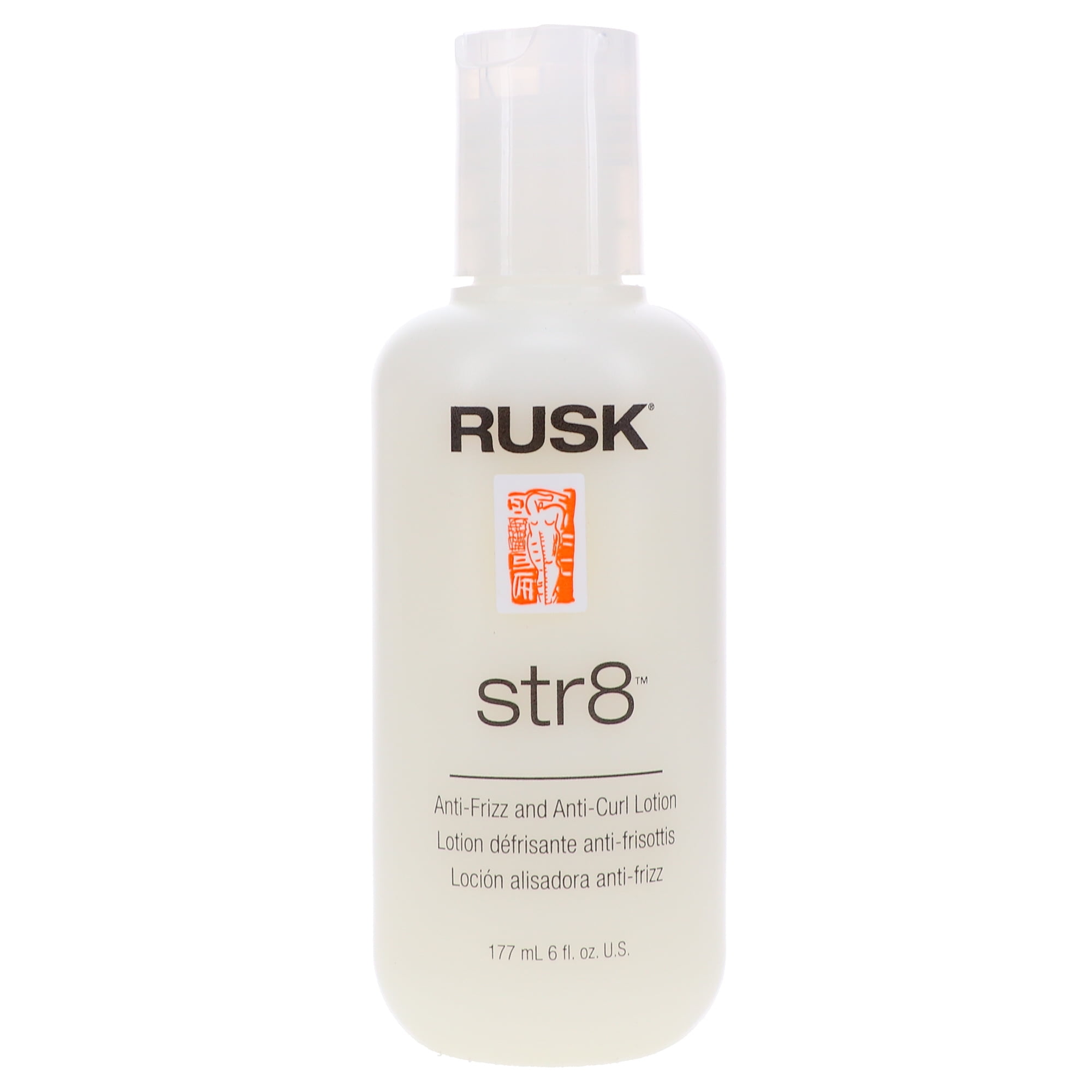 Rusk Str8 Anti-Frizz and Anti-Curl Hair Lotion, 6 Oz