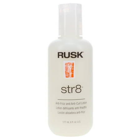 Rusk Str8 Anti-Frizz and Anti-Curl Hair Lotion, 6 Oz