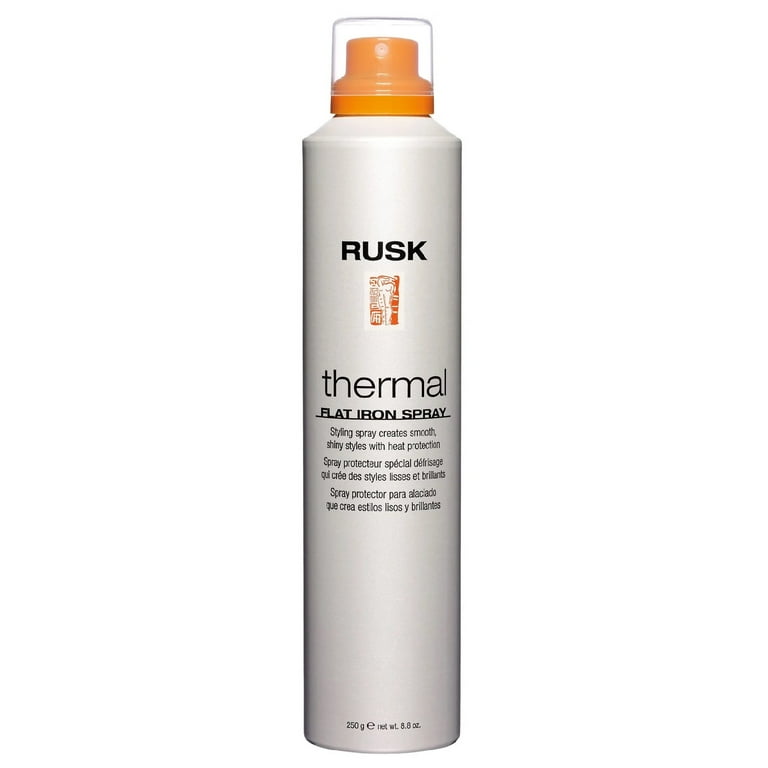 Rusk Thermal Flat Iron Hair Spray with Pure Argan Oil, Oz
