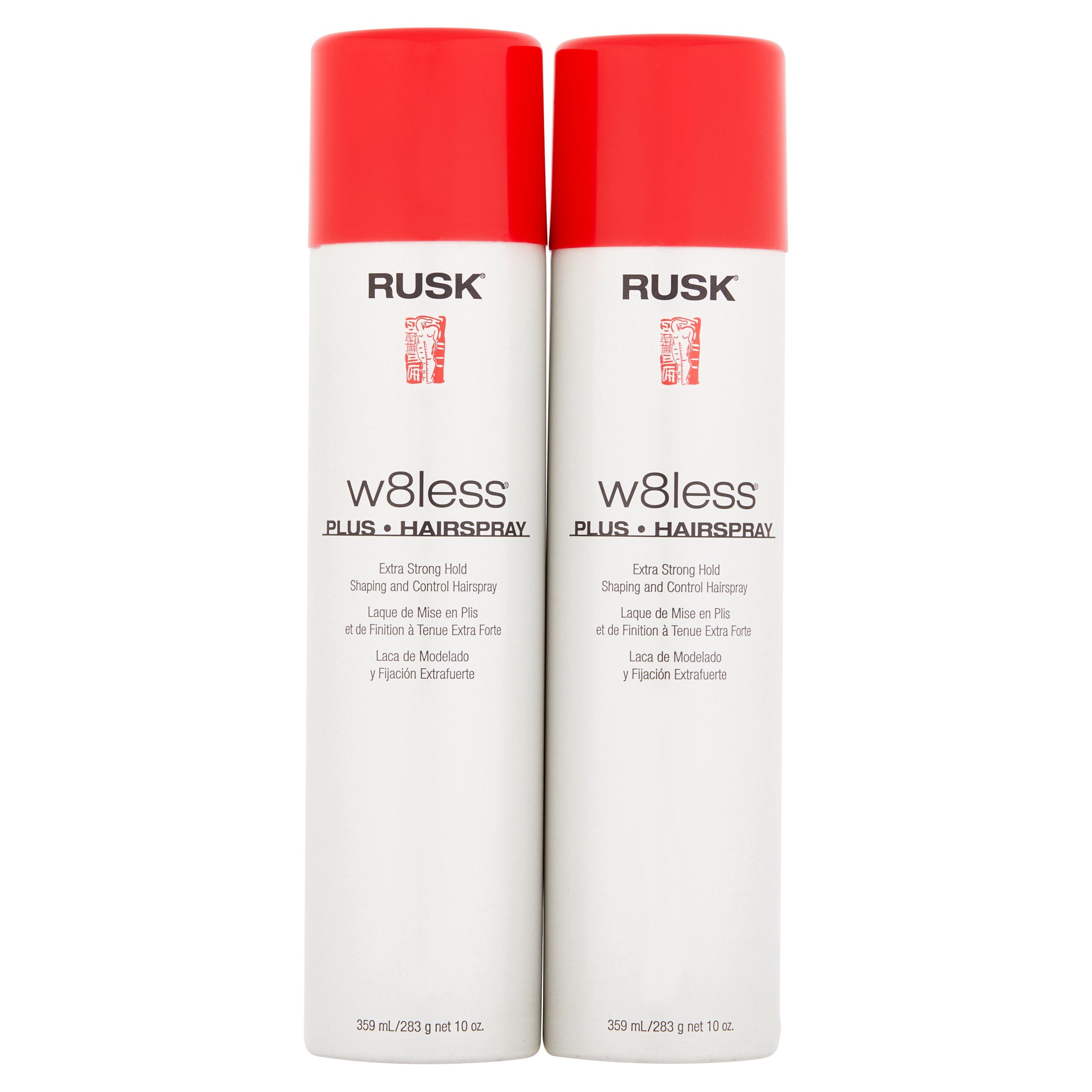 Rusk W8Less Plus Hairspray (2 Count), 10 Oz
