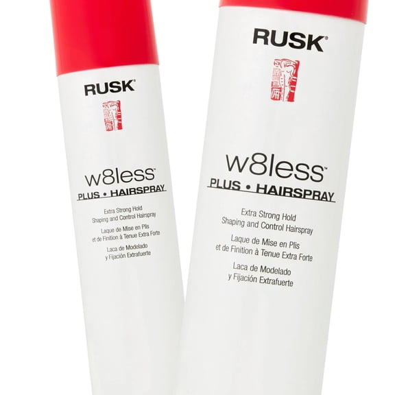 Rusk W8less Plus Extra Strong Hold Shaping and Control Hair Spray 10 oz - Pack of 2