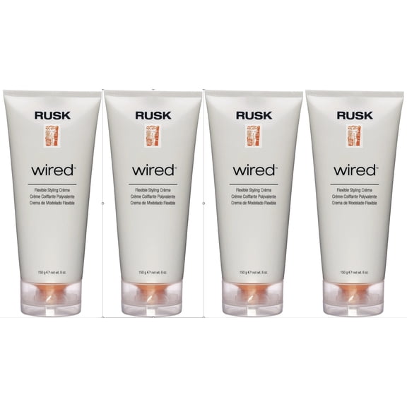 4-Pack Rusk Wired Flexible Styling Cream, 6 oz