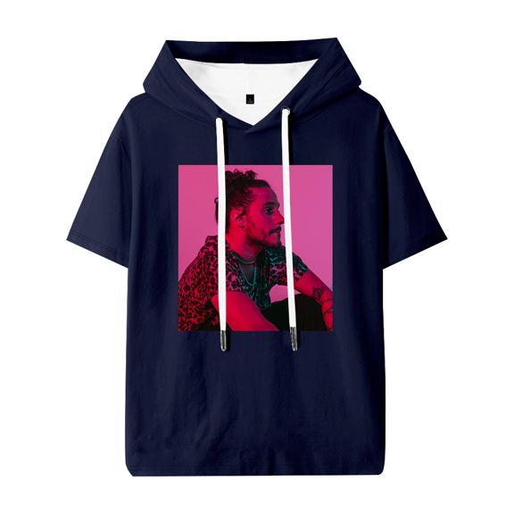 Russ Aesthetic Graphic Hooded T-shirt Women Men Short Sleeve Tee Casual Fashion Tops