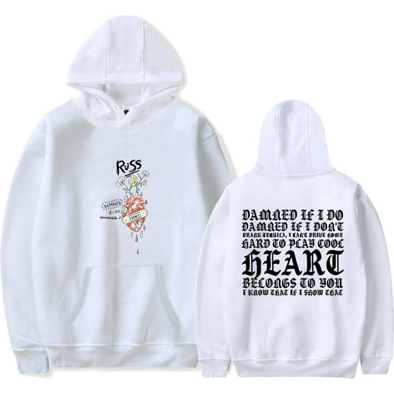 Russ DAMNED IF I DO Tour Men/Women Hoodies Sweatshirt Fashion Streetwear Casual