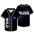 thumbnail image 1 of Russ Into The Wild Tour 2025 Baseball Jersey Shirts Summer Men/Women Tshirt Shirt, 1 of 2
