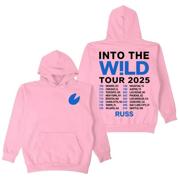 Russ Into The Wild Tour 2025 Hoodie Long Sleeve Streetwear Women Men Hooded Sweatshirt