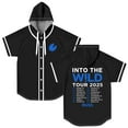 thumbnail image 1 of Russ Into The Wild Tour 2025 Merch Hooded Baseball Jersey Short Sleeve Shirt Women Men Crewneck Casual Tee, 1 of 3