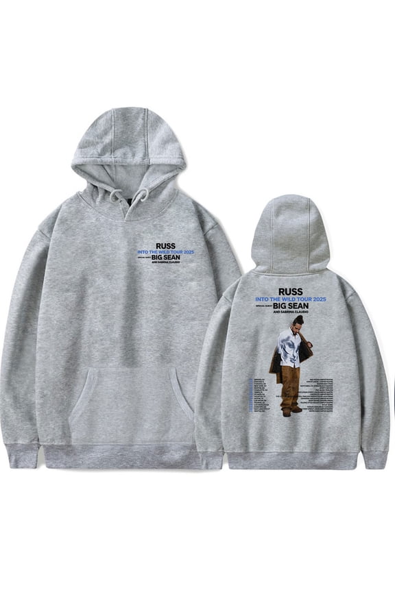 Russ Into The Wild Tour 2025 Merch Hoodies For Men/Women Unisex Long Sleeve Sweatshirt Cosplay Fashion Streetwear