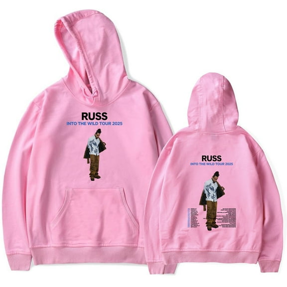 Russ Into The Wild Tour 2025 Merch Hoodies Women Men Casual Long Sleeve Sweatshirt Fashion Clothes