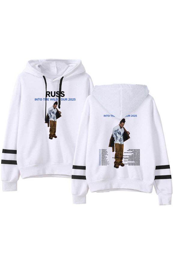 Russ Into The Wild Tour 2025 Merch Men/Women Hooded Sweet Streetwear Hooded Long Sleeve