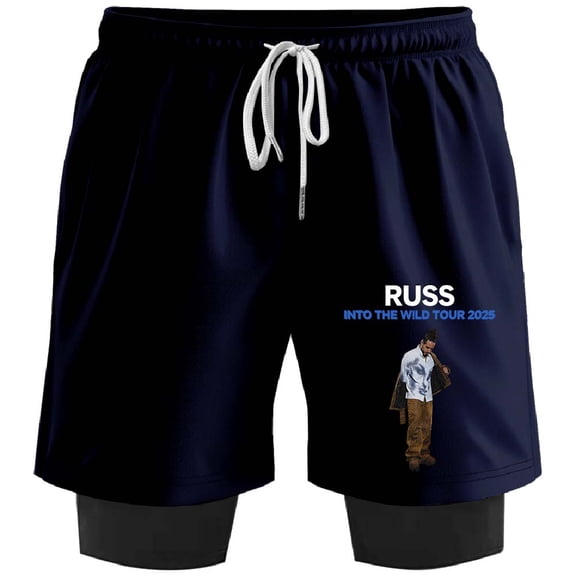 Russ Into The Wild Tour 2025 Merch Sweatshorts Women Men Short Basketball Pants Outdoor Sportwear
