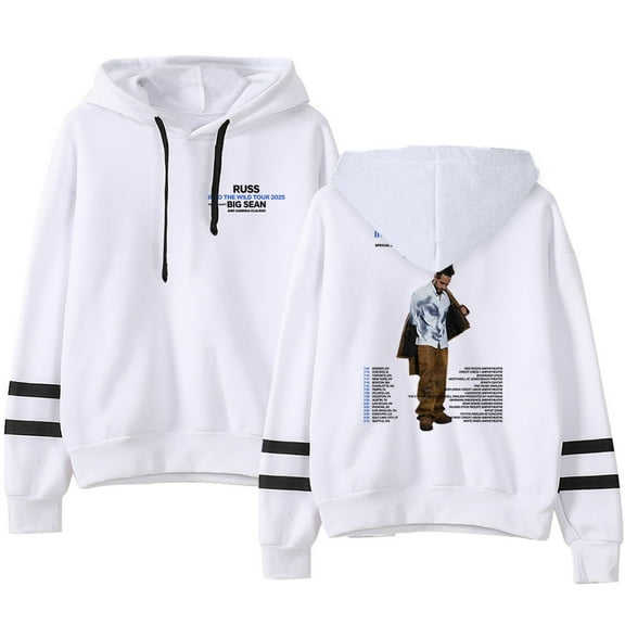 Russ Into The Wild Tour 2025 Sweatshirt Merch For Men/Women Unisex Long Sleeve Hooded Pullover Fashion Streetwear