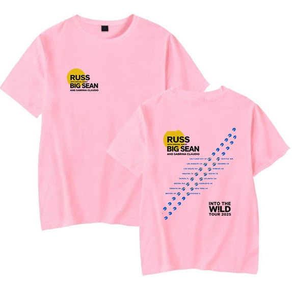Russ Into The Wild Tour 2025 T-Shirt Merch For Women/Men Unisex Tee Summer Short Sleeve Tshirt Streetwear
