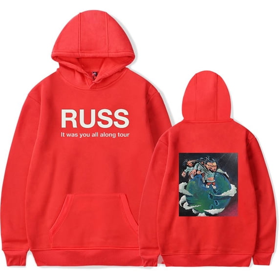 Russ It Was You All Along Tour Hoodie Fashion Pullover Hip Hop Sweatshirt Men Women Clothing