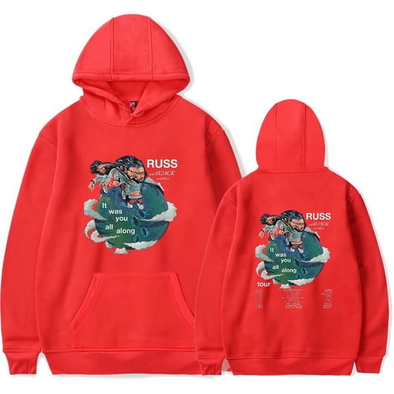 Russ It Was You All Along Tour Hoodie Long Sleeve Hooded Sweatshirt Women Men Pullover Clothes