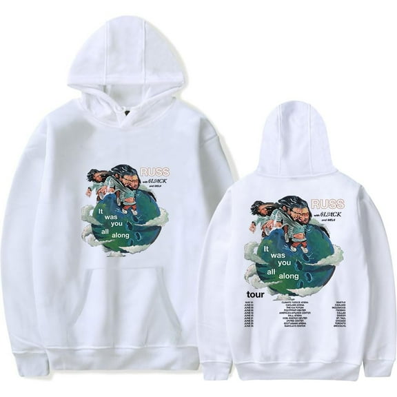 Russ It Was You All Along Tour Hoodie Long Sleeve Hooded Sweatshirt Women Men Pullover Clothes