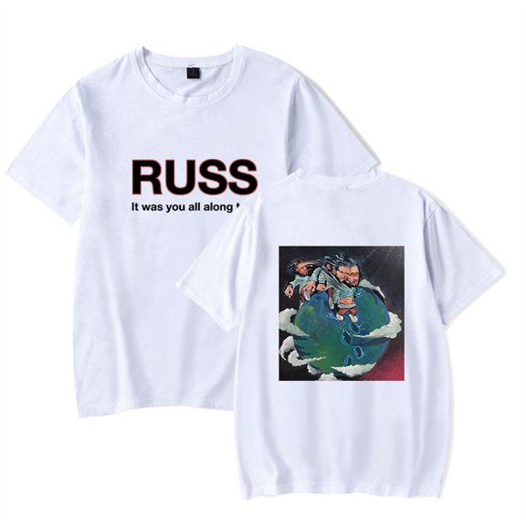 Russ It Was You All Along Tour T-shirt Hip Hop Short Sleeve Unisex Crewneck Fashion Top Tee