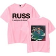 thumbnail image 1 of Russ It was You All Along Tour T-shirt black and white XS-3XL casual round neck short sleeved T-shirt, 1 of 3