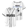 thumbnail image 1 of Russ Merch Into The Wild Tour 2025 Baseball Shirt Unisex T-Shirt Short Sleeve Shirts Casual Top, 1 of 2