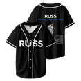 thumbnail image 1 of Russ Merch Into The Wild Tour 2025 Baseball Shirt Unisex T-Shirt Short Sleeve Shirts Casual Top, 1 of 2