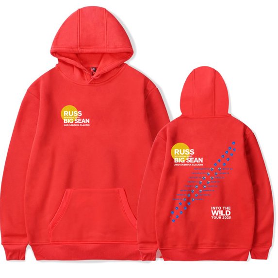 Russ Merch Into The Wild Tour 2025 Hoodies For Men/Women Unisex Long Sleeve Sweatshirt Cosplay Fashion Streetwear