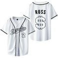 thumbnail image 1 of Russ Rapper Psycho Pt.2 Merch Baseball Jersey Shirts Men Women Short Sleeve T-shirts Summer Harajuku Clothes, 1 of 2