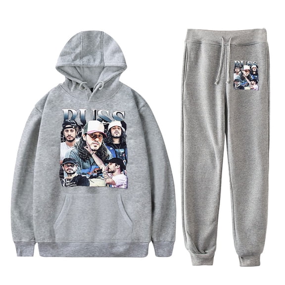 Russ Tour 2025 Merch Hoodie and SWEATPANTS set pop print Unisex Casual Street Clothing