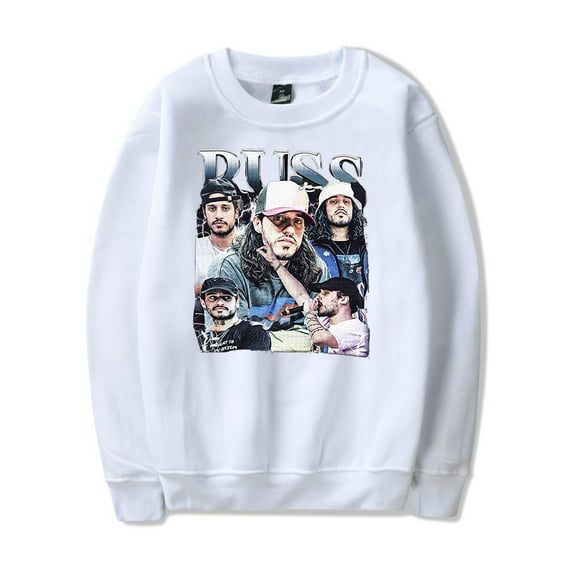 Russ Tour 2025 Merch crew neck sweatshirt Long sleeve Fashion Casual Hooded Sweatshirts