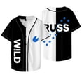 thumbnail image 1 of Russ Wild Jersey 2025 Tour Merch Baseball Jacket Tee Women Men V-neck Short Sleeve T-Shirts, 1 of 6