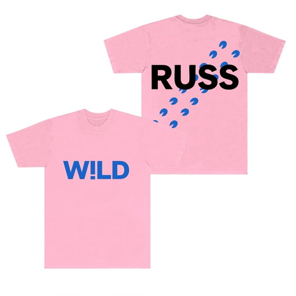 Russ Wild Merch T-Shirts HipHop Streetwear Tops Women Men Crewneck Short Sleeve Tee