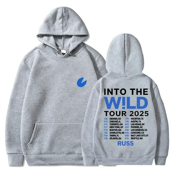 Russ Wild Tour 2025 Merch Hoodies Long Sleeve Streetwear Cosplay Unisex HipHop Hooded Sweatshirts