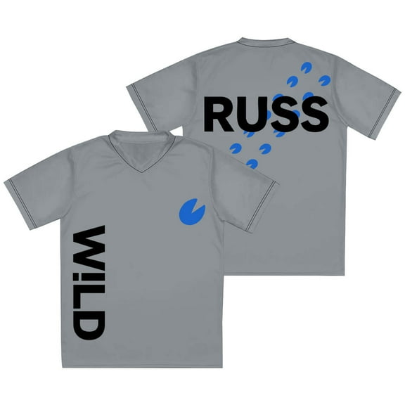 Russ Wild Tour V-neck Jersey Tee Cosplay Women Men Fashion Short Sleeve T-Shirts