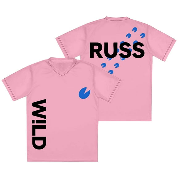 Russ Wild Tour V-neck Jersey Tee Cosplay Women Men Fashion Short Sleeve T-Shirts