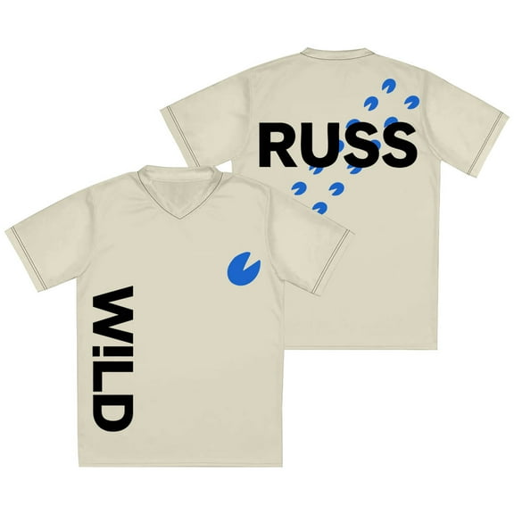 Russ Wild Tour V-neck Jersey Tee Cosplay Women Men Fashion Short Sleeve T-Shirts