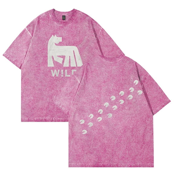 Russ Wild Washed Cotton Tee Women Men Short Sleeve Casual Streetwear T-shirt