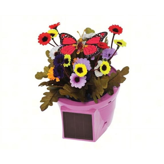 Russco III Solar Pals Flapping Patio Pot ( Pot w/ Butterfly)