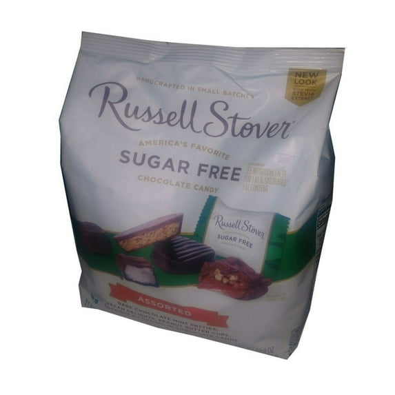 Russel Stover 2 Set - Sugar-Free Chocolate Candy Assortment Sampler 19.9 Ounce Bag