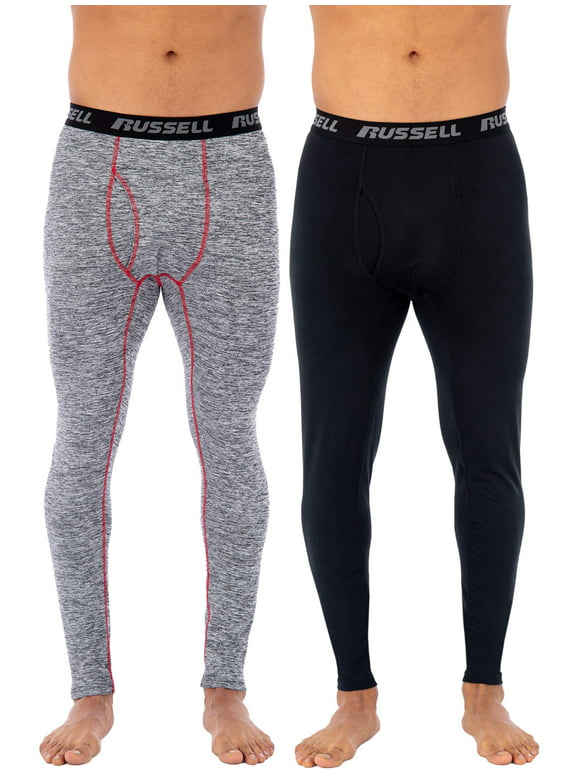 Russell 2-Pack Adult Mens & Big Mens L2 Active Performance Base Layer Thermal Pant, Sizes M-5XL