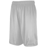Russell 659AFM.GSV.S Adult Dri-Power Mesh Shorts, Grid Iron Silver - Small