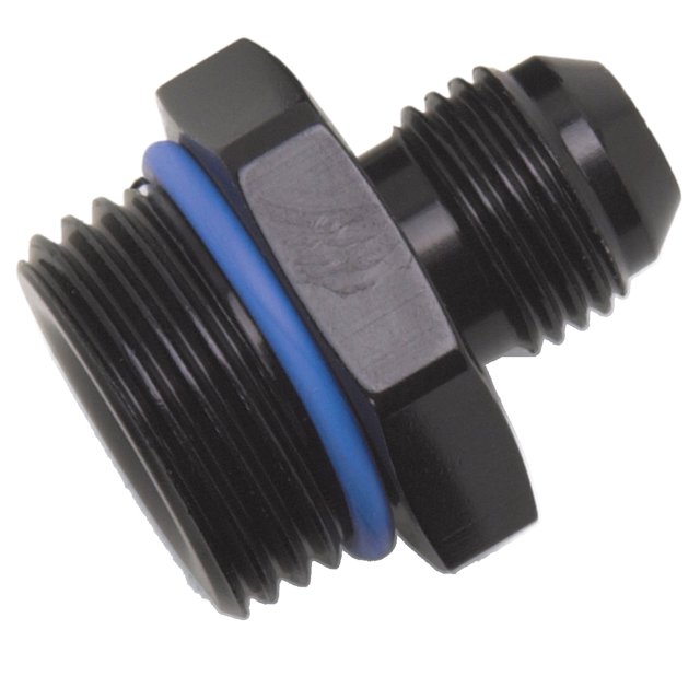 Russell 670930 Adattatore -8 AN Maschio A -6 SAE, Anodizzato Nero, Raccordo Per Prestazioni Auto