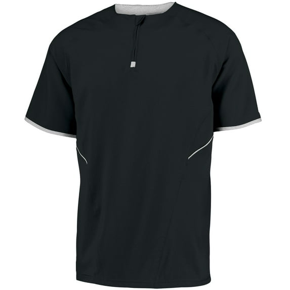 Russell 872RVM.BWH.L Adult Short Sleeve Pullover, Black & White - Large