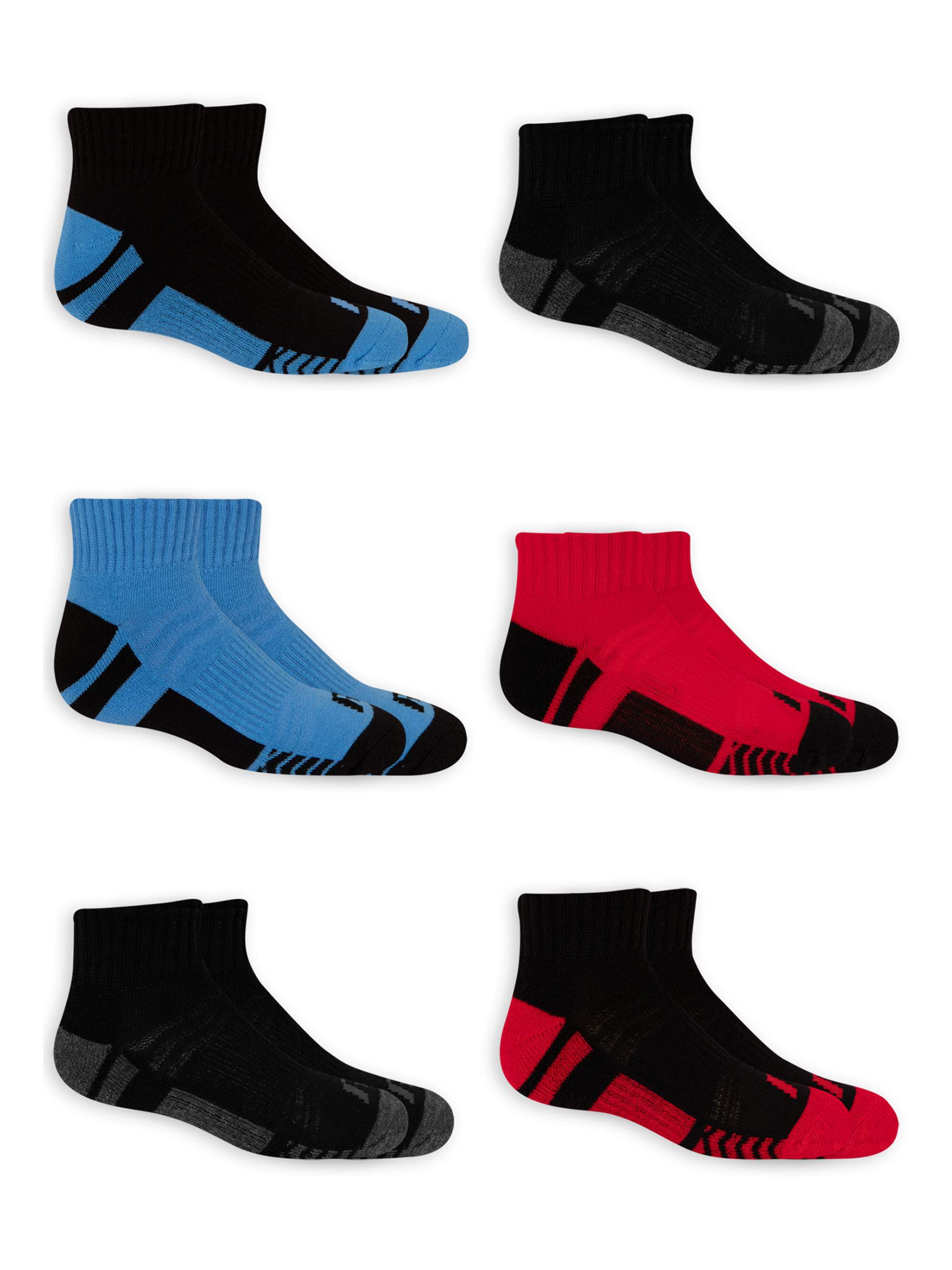 Russell Active Boys Ankle Socks 6 Pack Socks - image 1 of 4