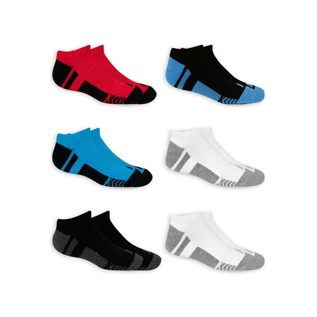 Russell Active Boys No Show Socks 6 Pack Socks