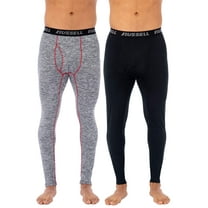 Russell Adult Mens & Big Mens L2 Active Performance Base Layer Thermal Pant, 2-Pack, Sizes M-5XL