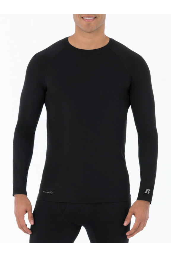 Adult Mens & Big Mens L2 Performance Baselayer Thermal Underwear Long Sleeve Top, Sizes M-5XL